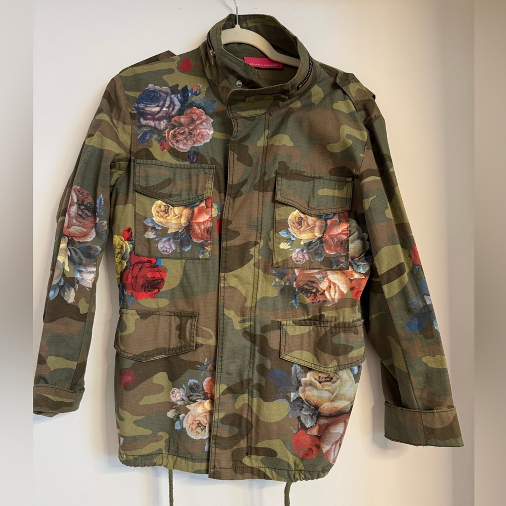 Flower and Camo Jacket